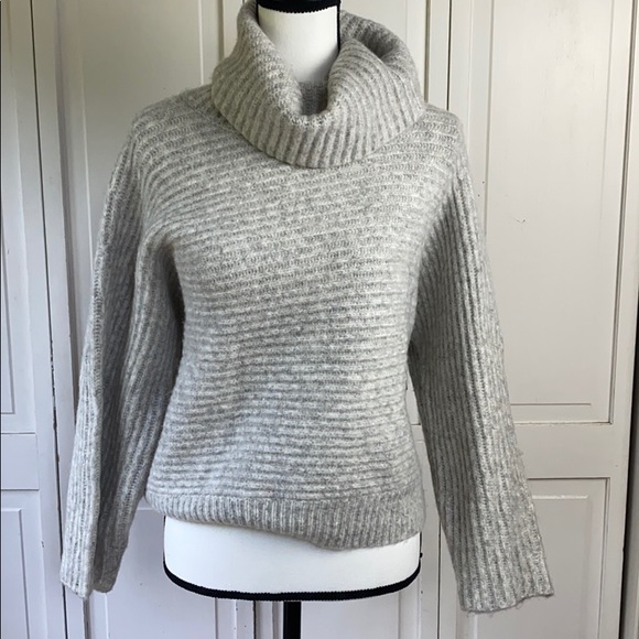 Leith Sweaters - Leith Dolman Sleeve Sweater Light Grey XL